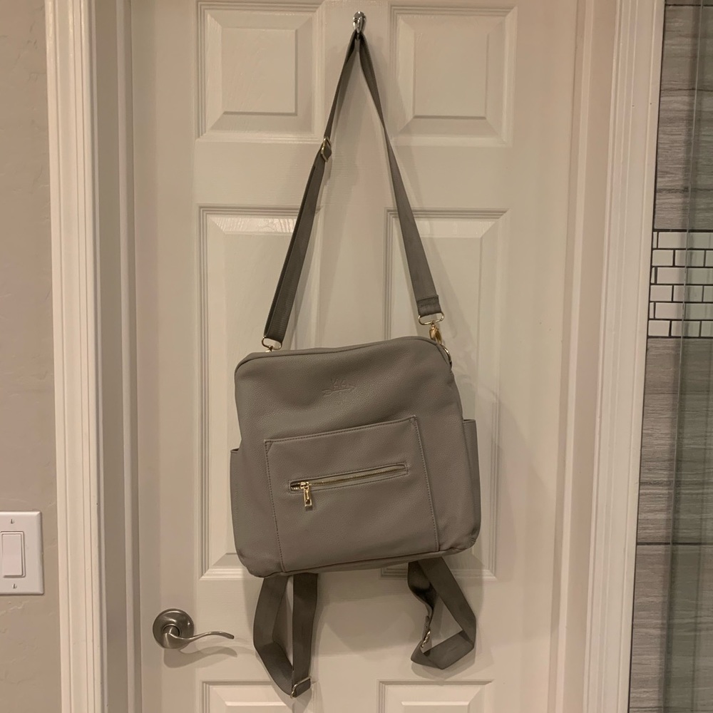 Kikilu Grey Diaper Bag - Backpack/Crossbody